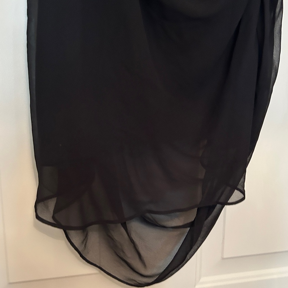 Simply Vera Vera Wang Black Draped Sleeveless Blouse - Picture 8 of 12